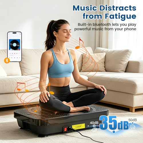 Bigger PowerFuel Large Vibration Plate Exercise Machine for Lymphatic Drainage