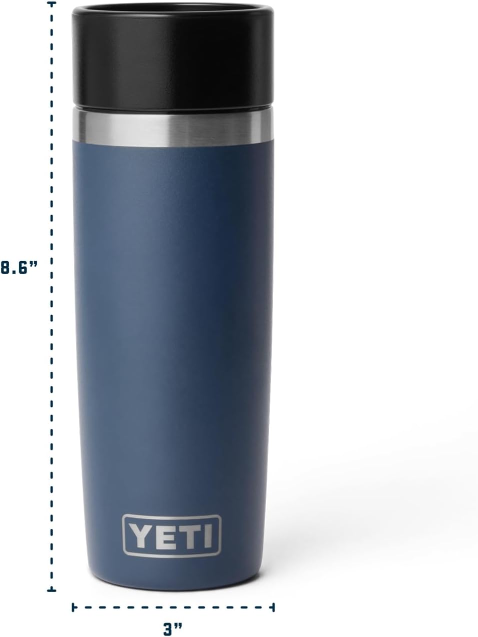YETI Rambler 16 oz Travel Bottle - Stainless Steel, Vacuum Insulated, Leakproof Commuter Cap | Cherry Blossom