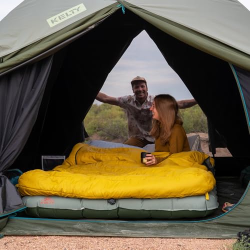 Kelty Sea Spray Kush Queen Air Bed with Battery Pump PVC-Free Camping Mattress