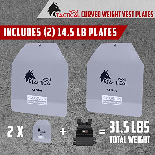 14.5LB Curved Weight Plate Set for Strength Training & Running - Ergonomic Fit