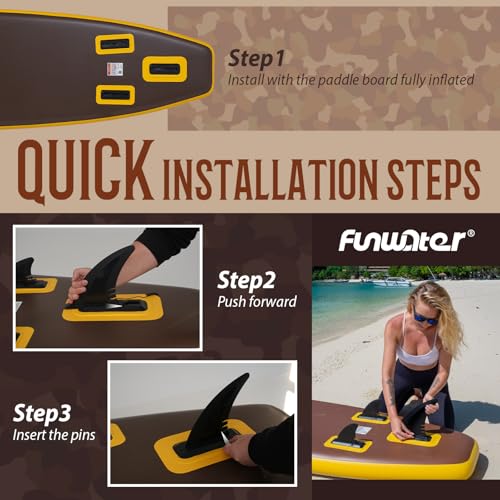 Inflatable Stand Up Paddle Board with Accessories - Yellow Camouflage 11' x 33" x 6"