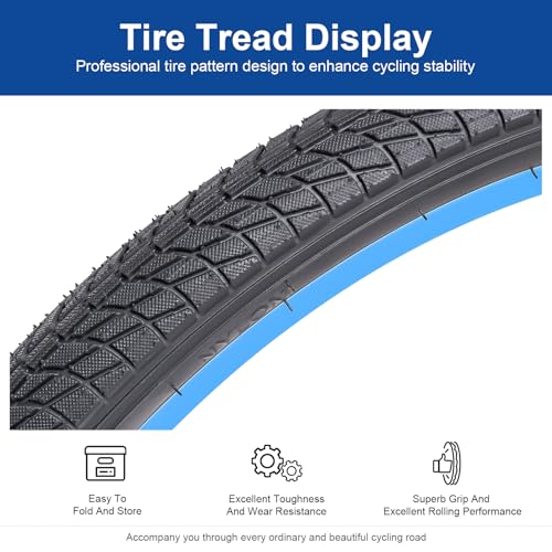 20x1.75 Bike Tire 47-406 Bicycle Tire for City & Commuter Bikes