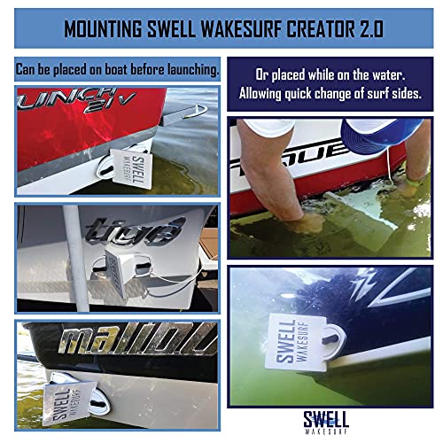 SWELL Wakesurf Creator 2.0 Wave Generator & Surf Shaper for All Boats