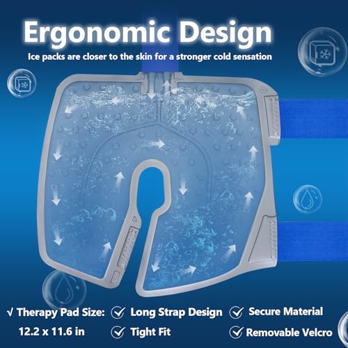 Inmoredo Cold Therapy Machine for Knee with Blue Cover - Post-Surgery Relief