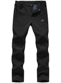 TBMPOY Women's Ski Snow Pants Waterproof Windproof Fleece Lined Warm Hiking Insulated Softshell Cargo Pant 4 Pockets Black M