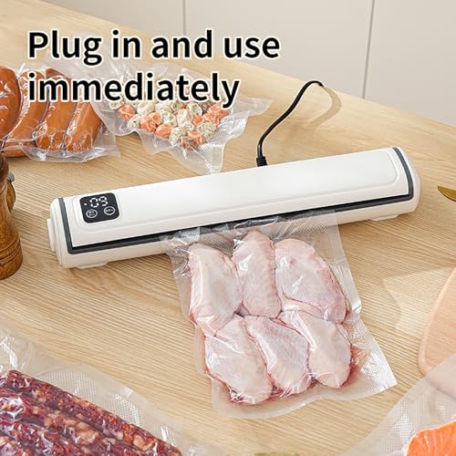 Vacuum Sealer Machine with Automatic One-Touch Sealing — Compact Food Preservation