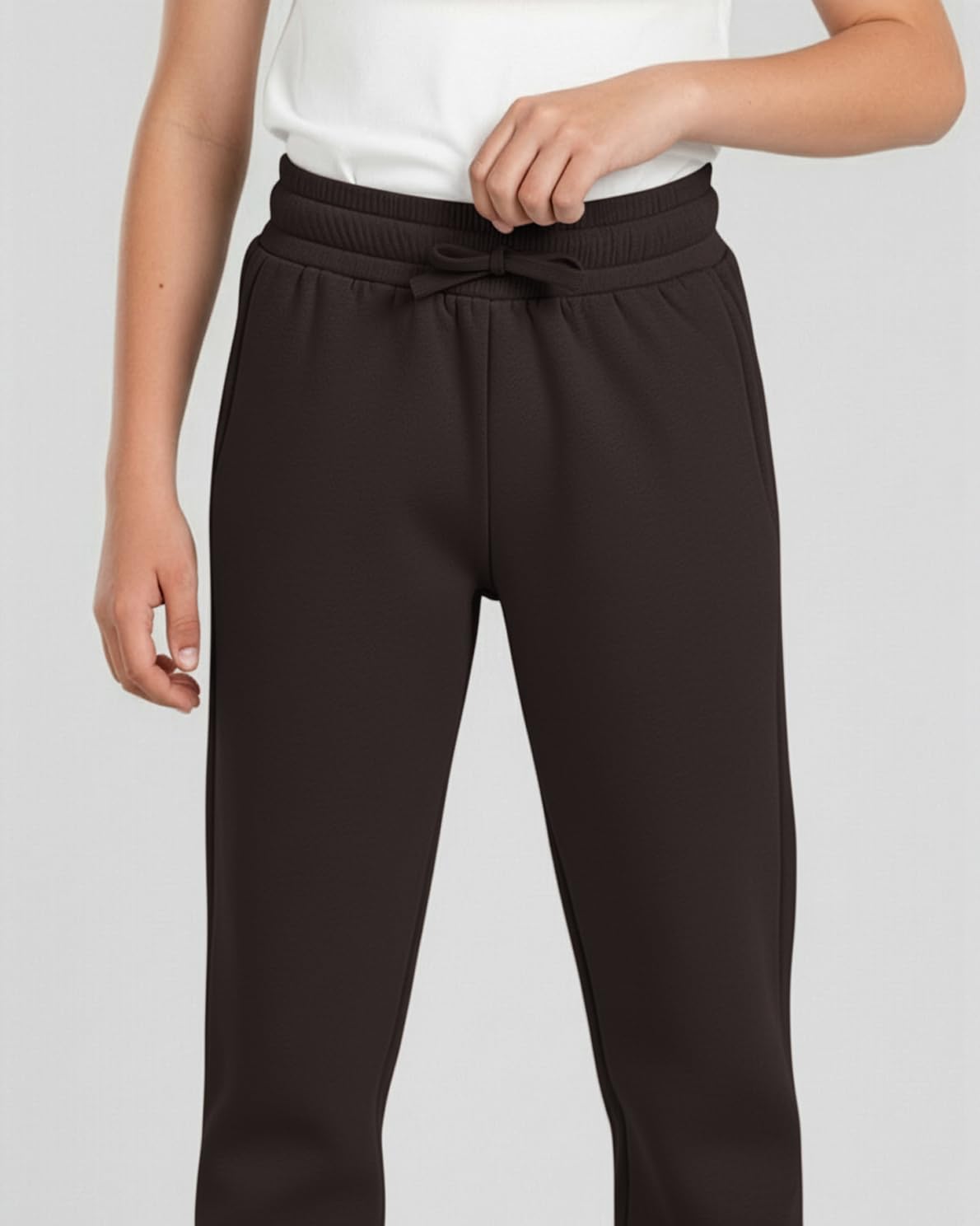 Real Essentials 3 Pack: Boys' Cotton Fleece Jogger Sweatpants - Active Athletic Youth Pants for Teens with Pockets-Set 14,M(12-14)