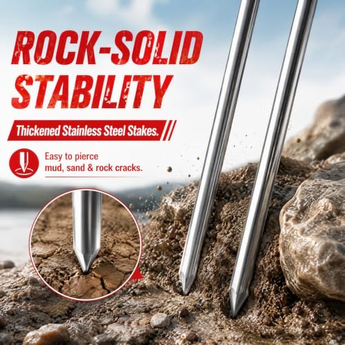 2 Pack Adjustable Fishing Rod Holders with 360° Rotation - Ground, Beach, Bank