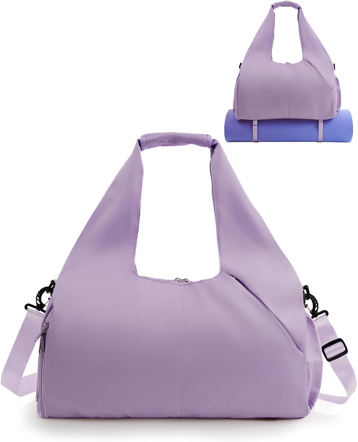RHDZO Gym Bag for Women - Versatile Yoga Mat Bag with Shoe Compartment & Wet Pocket | Stylish Weekender Bag
