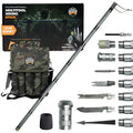 15-in-1 Tactical Survival Walking Stick & Hiking Staff - Heavy Duty Collapsible Multitool