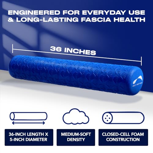 36-Inch Soft Foam Roller for Fascia Release & Physical Therapy