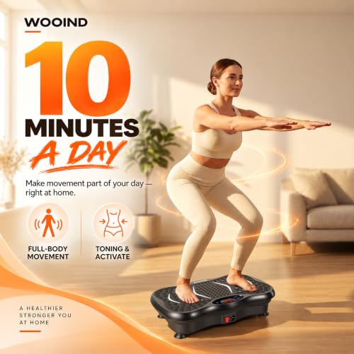 Vibration Plate Exercise Machine for Full-Body Toning & Lymphatic Drainage - 120 Speeds