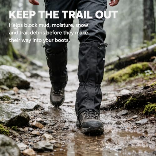 Waterproof Snow Gaiters for Hiking and Hunting Boots - Anti-Water & Snow Protection
