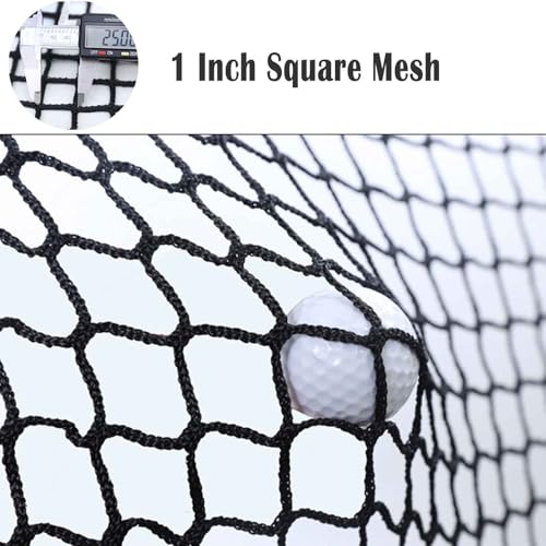10x10ft Golf Practice Netting - Indoor Outdoor Batting Cage Net with Rope & Carry Bag
