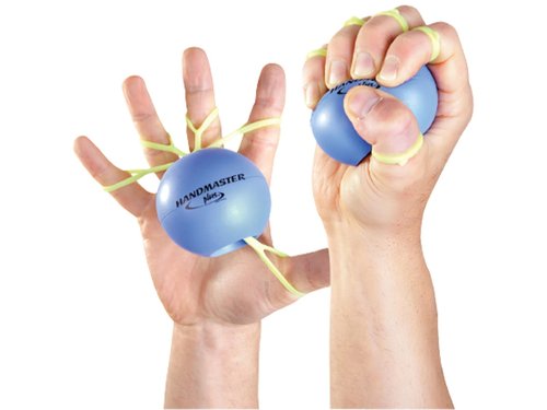 Handmaster Plus Physical Therapy Hand Exerciser - Forearm Exerciser with Stress Relief Ball - Hand Therapy Balls for Exercise, Training - Finger Exerciser & Strengthener