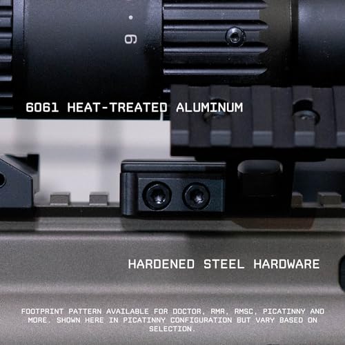 Monstrum Canted Micro Red Dot Mount for RMR/SRO/407C/507C Footprints