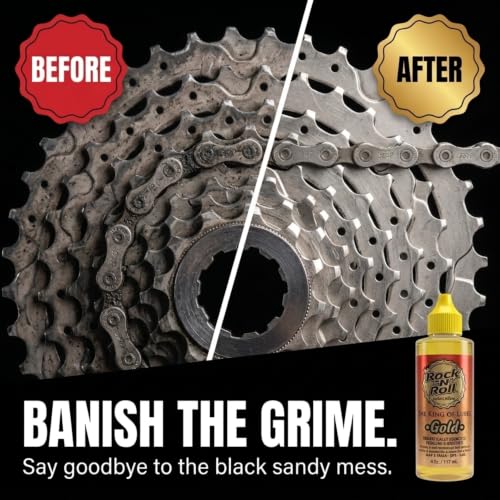 Rock N Roll Gold Bike Chain Lubricant 4oz - Pack of 12, All-Purpose Bike Lube for Mountain & Road Bikes