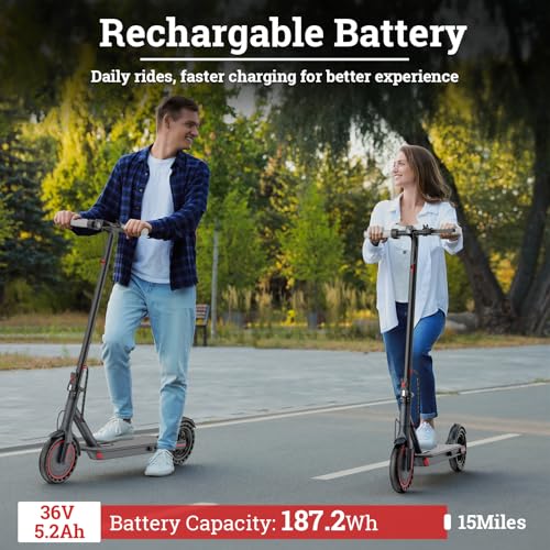 Qlaway Black Electric Scooter for Adults 350W/500W Motor Folding Commuter