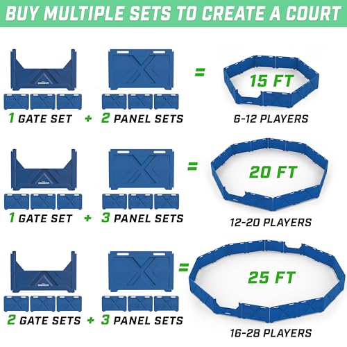 GoSports Gagagon Modular Gaga Ball Pit Panels Set - Commercial Grade, Build Custom Sizes