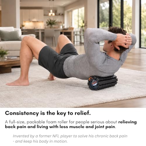 Brazyn Morph Foam Roller - Midnight Deep Tissue Travel Massage & Muscle Recovery