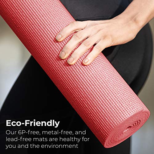 Assorted Bulk Yoga Mats - 10 Pack, 4mm Thick, Non-Slip, 68x24in