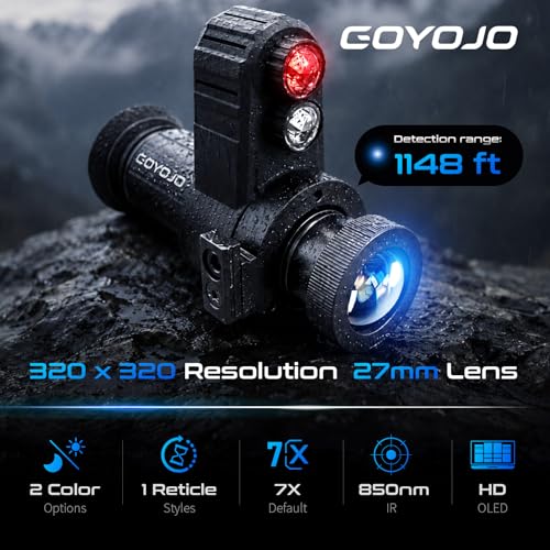 Head-Mounted Night Vision Monocular Goggles with Elastic Head Strap 7X Magnification