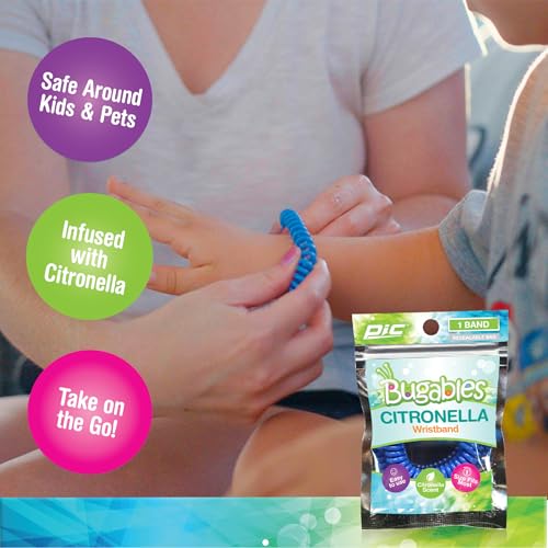 24 Pack Citronella Insect Repellent Wristbands - Resealable & Reusable