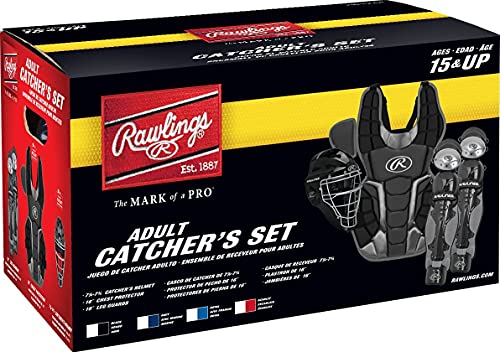 Rawlings Renegade Series Adult Catcher's Gear Set Black/Silver, Ages 15+