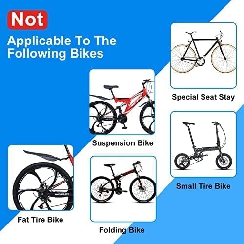 ZTZ Rear Bike Rack Aluminum Alloy Bike Rack for Back of Bike (110-165lbs Capacity)- Adjustable Quick Release Bicycle Cargo Rack, Easy Installation