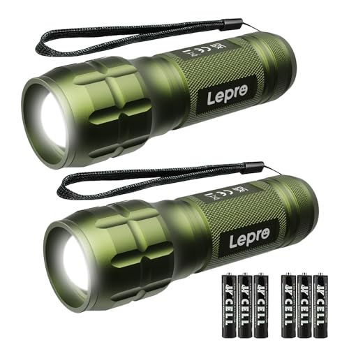 LED Flashlight Waterproof Focus Adjustable Handheld Torch - High Lumens Portable Light