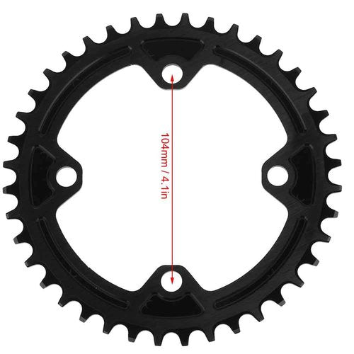 Narrow Wide Chainring, Prevents Chain Drop Single Chain Ring 40T BCD 104mm for Mountain Biking Road Cycling Gravel Commuting