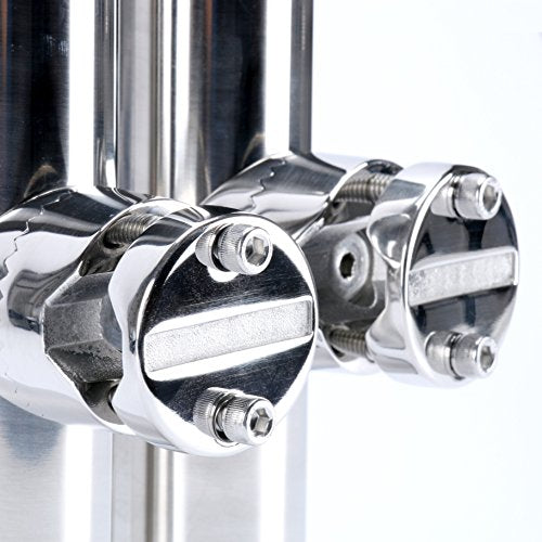 Stainless Steel Fishing Rod Holder Clamp for Rails 7/8 Inch to 1 Inch