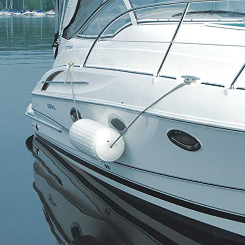 TaylorMade Big B Inflatable Vinyl Boat Fender 8x20 Inch Blue with Rope