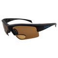 Global Vision BluWater Polarized Bifocal Sunglasses For Men & Women Fishing Glasses With Bifocals +2.0 Magnification Black Frame w/Polarized Brown Lenses