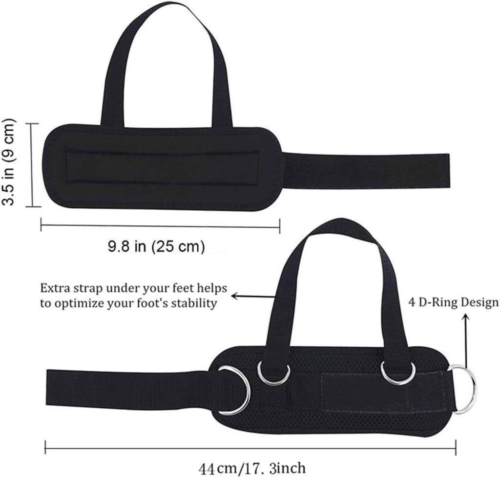 Skiennix Adjustable Ankle Straps - Padded Fitness Bands for Glute Kickbacks | 1 Pair