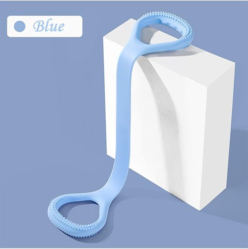 HUICHAI Fitness Resistance Band - Figure 8 Design with Handles for Chest, Arm & Shoulder Workouts - Blue