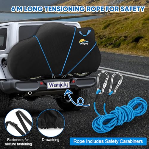 XL Bicycle Cover for 2 Bikes Waterproof Heavy Duty Outdoor Rain Windproof