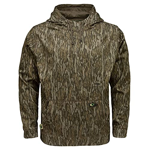 Men's Large Camouflage Hunting Hoodie - Mossy Oak Bottomland Performance Fleece