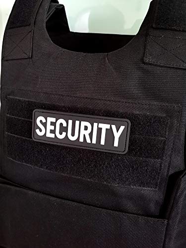PVC Security Hook Fastener Back for Military Tactical Vests - White 6x2 inch