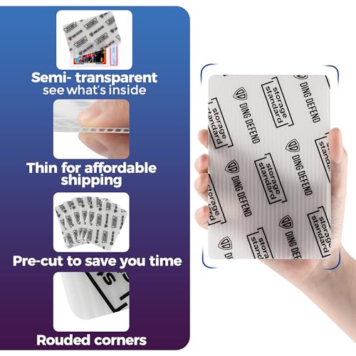 510-Pack Trading Card Shipping Sleeves - Clear 4x6 Semi-Rigid Card Holders for Graded Card Mailing - Variation of THIS listing 510