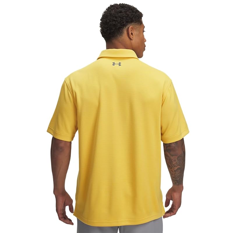 Under Armour Men's Tech Polo - Noble Gold / Pitch Gray - Large