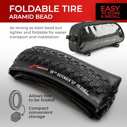 Black 700x38c Gravel Bike Tires Foldable Anti-Puncture 40-622 Set