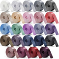 Nylon Webbing Straps 1 Inch Wide 3.3 Yards per Roll - 24 Colors for DIY Crafts & Bags - Retro Colors Variation