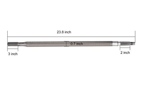 10L0L Driver Side Rear Splined Axle Shaft for EZGO TXT 1994-2013 Electric Golf Cart, OEM# 20377G11 20377-G11