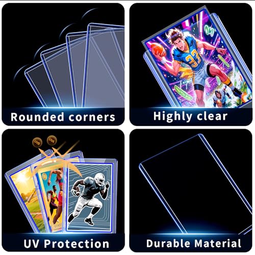 TRUGQ 1000 Hard Card Top Loaders + 1000 Soft Sleeves - 3x4 Inch Card Protectors (Variation of THIS listing)