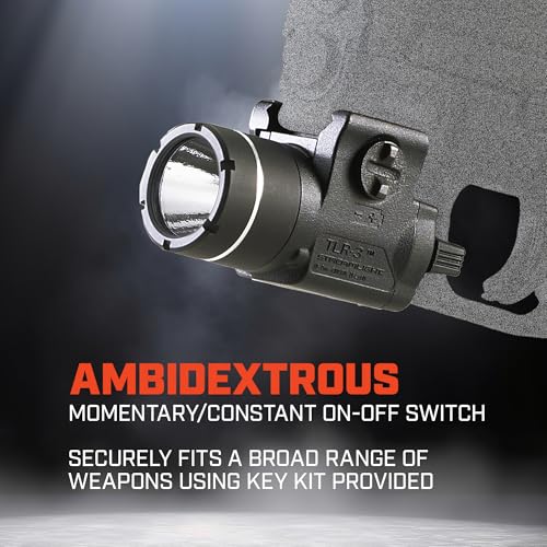 Compact Tactical Gun Light 170 Lumens with Rail Mount - Waterproof