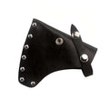 Black Leather Hatchet Sheath with Adjustable Carabiner - 14x13cm Protective Axe Cover
