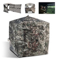 FLISSA 3-4 Person 270° See-Through Ground Hunting Blind with Dual Doors