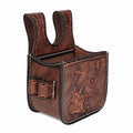 Leather Shotgun Shell Pouch for Clay, Trap & Skeet Shooting, 25+ Capacity