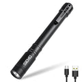 Siuyiu Rechargeable Pen Light, 500 Lumens Powerful EDC Flashlight, Bright LED Pen Flashlight with Clip, IP65 Waterproof Small Flash Light, for Emergency & Outdoor Activity Ligh